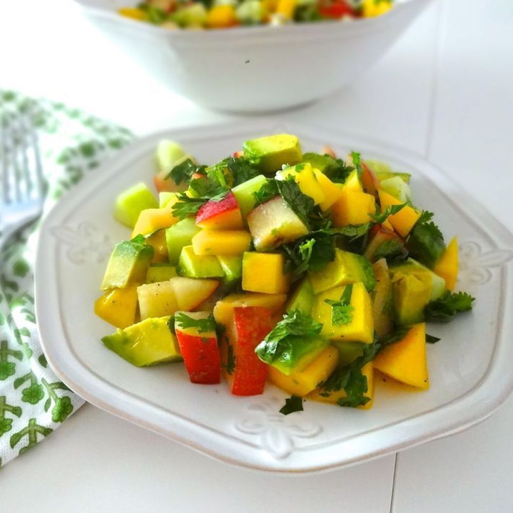 Mango-Avocado Cucumber Salad with Lime Vinaigrette