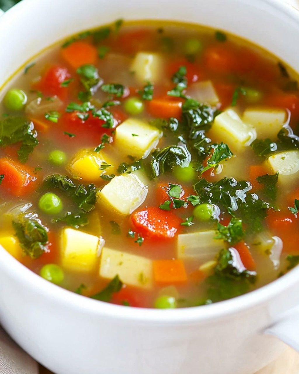 Hearty Garden Vegetable Soup with Fresh Herbs