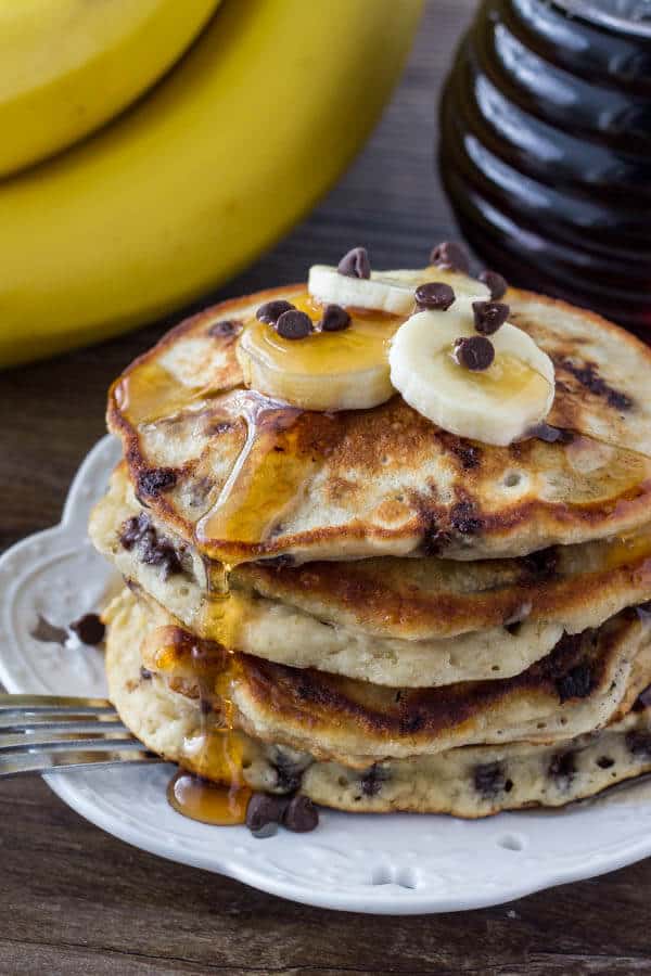 Playful Chocolate and Banana Breakfast Pancakes