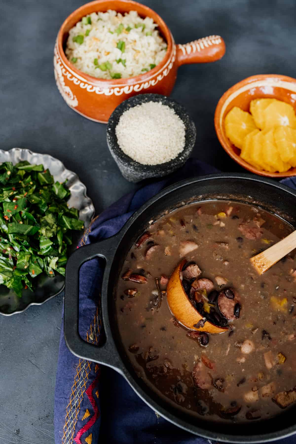 Slow-Simmered Brazilian Feijoada with Pork and Black Beans