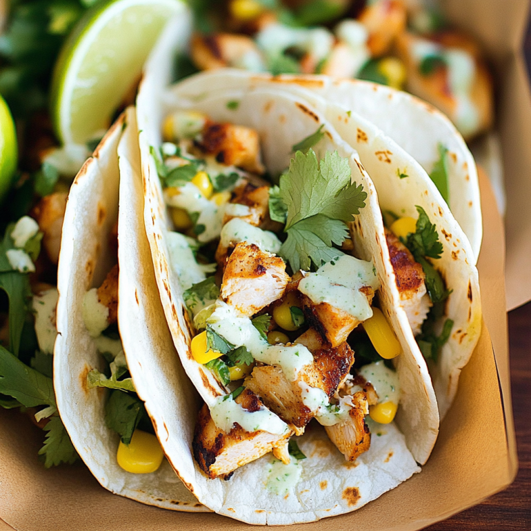 Spicy Chili-Lime Grilled Chicken Tacos