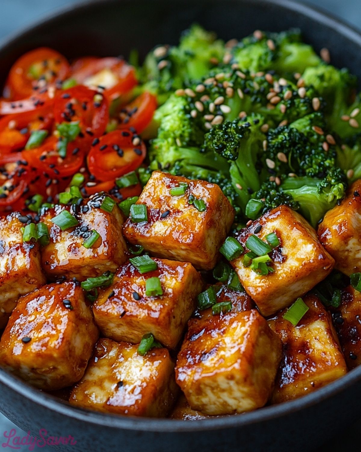 Stir-Fried Tofu with Ginger and Soy Glaze