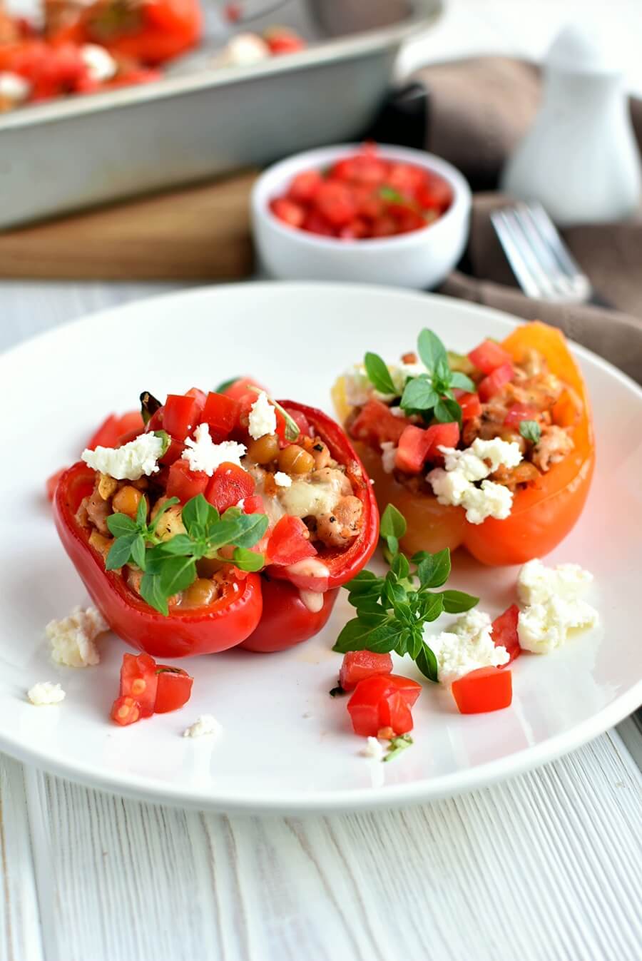 Authentic Mediterranean Stuffed Peppers