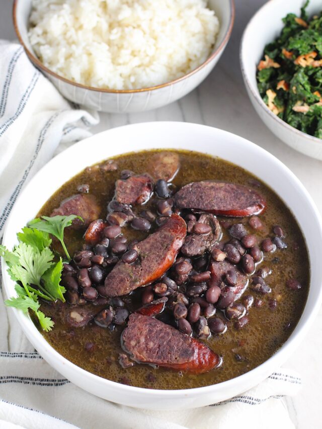 Brazilian-Style Feijoada with Smoked Sausage and Black Beans