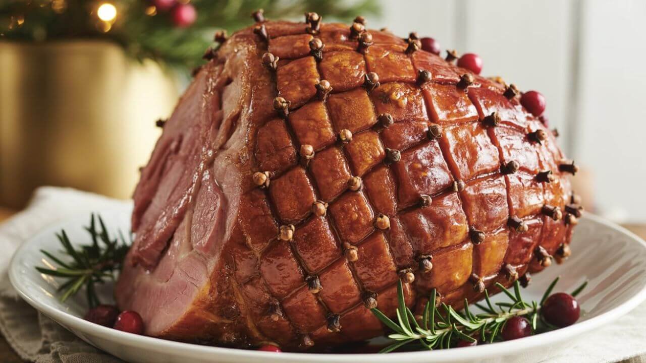 Maple-Glazed Ham with Dijon and Brown Sugar Crust