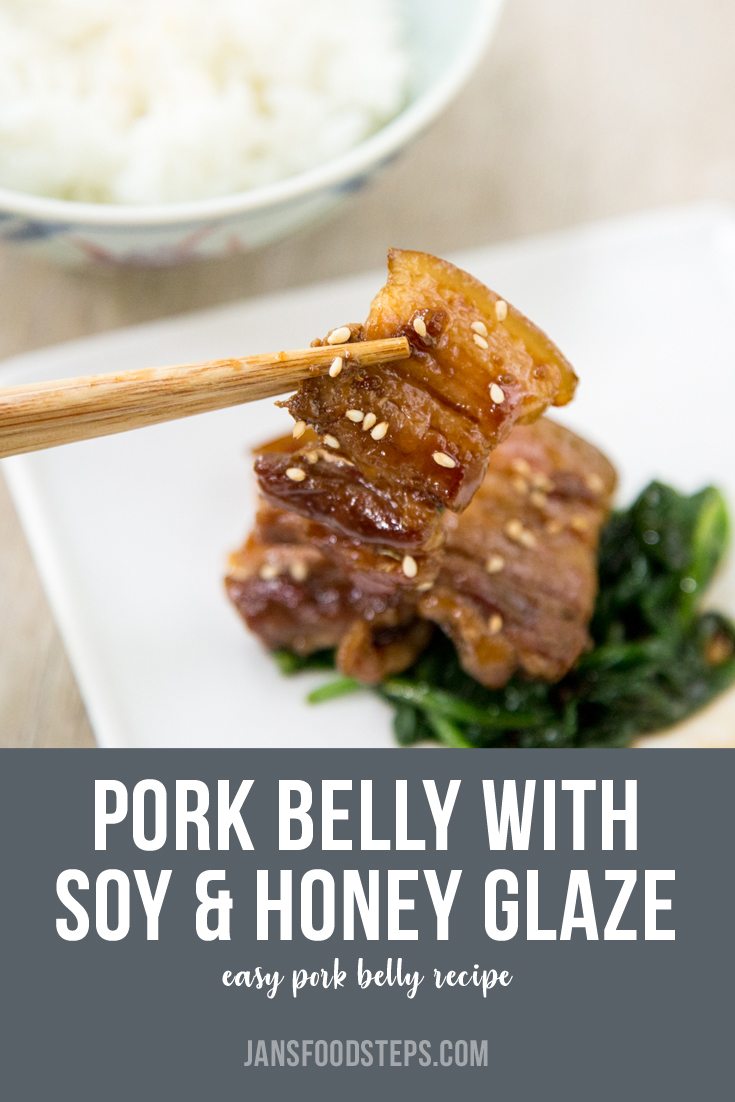 Pan-Seared Pork Belly with Shoyu Garlic Glaze