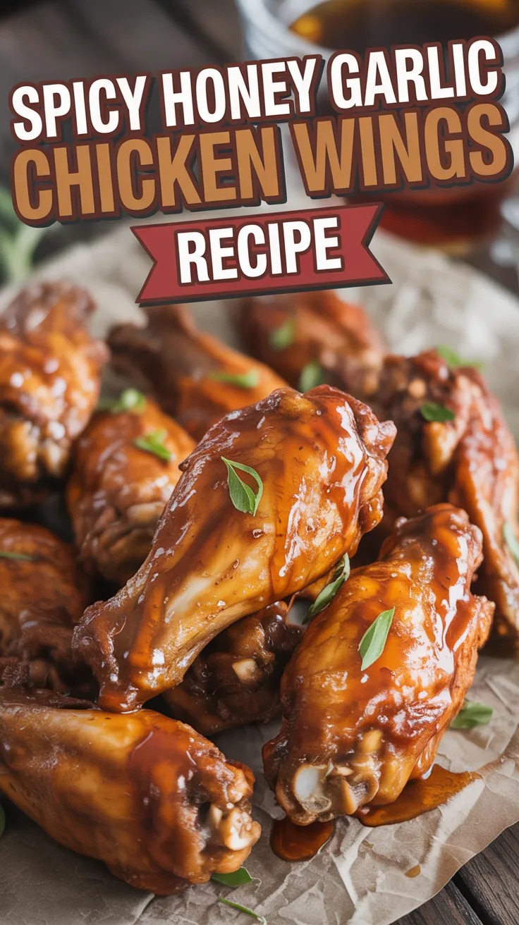 Spicy Honey-Glazed Chicken Wings with Garlic and Chili