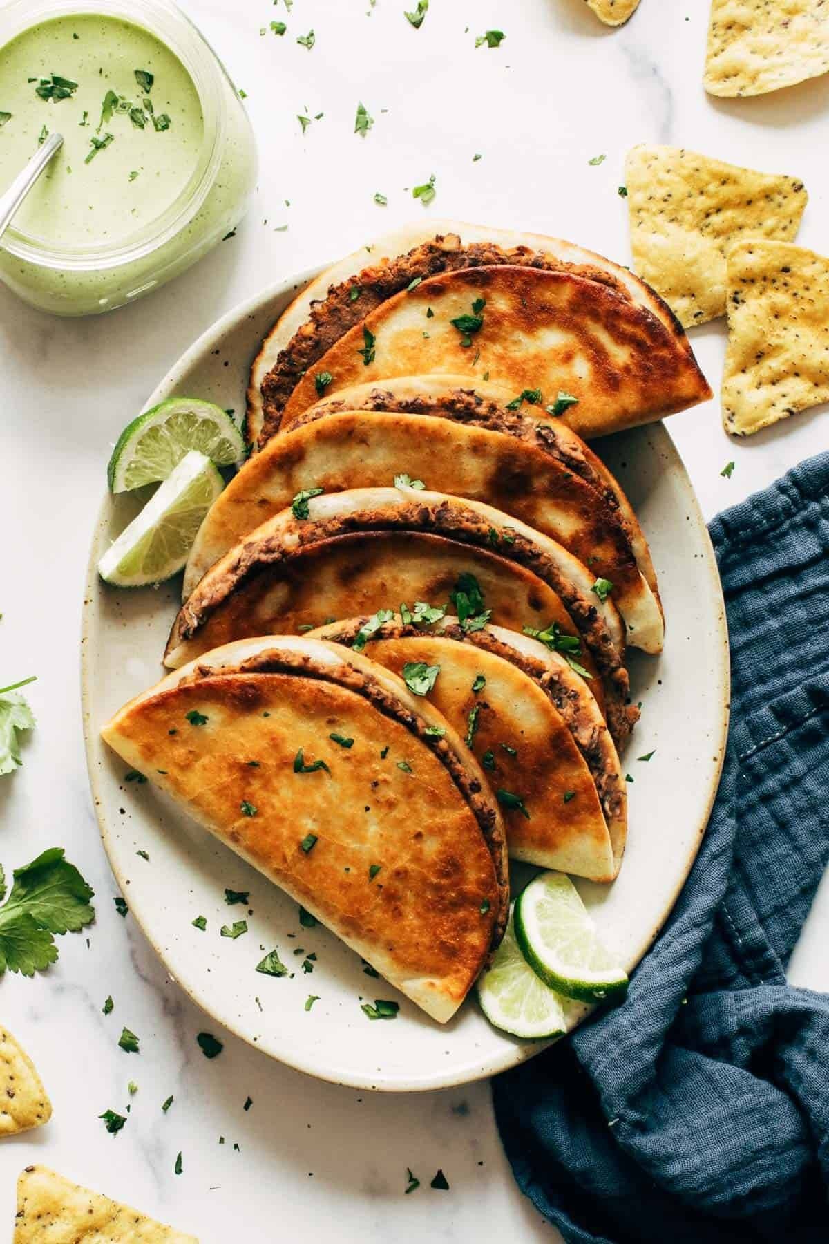 Tex-Mex Black Bean and Corn Tacos with Cilantro Lime Slaw