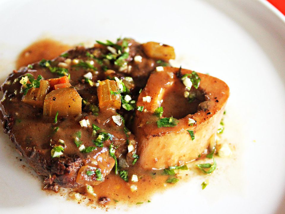 Slow Cooker Osso Buco with Saffron and Gremolata