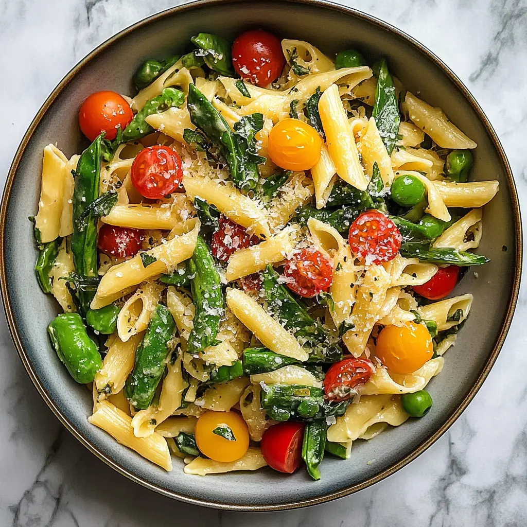 Rainbow Veggie Pasta Primavera