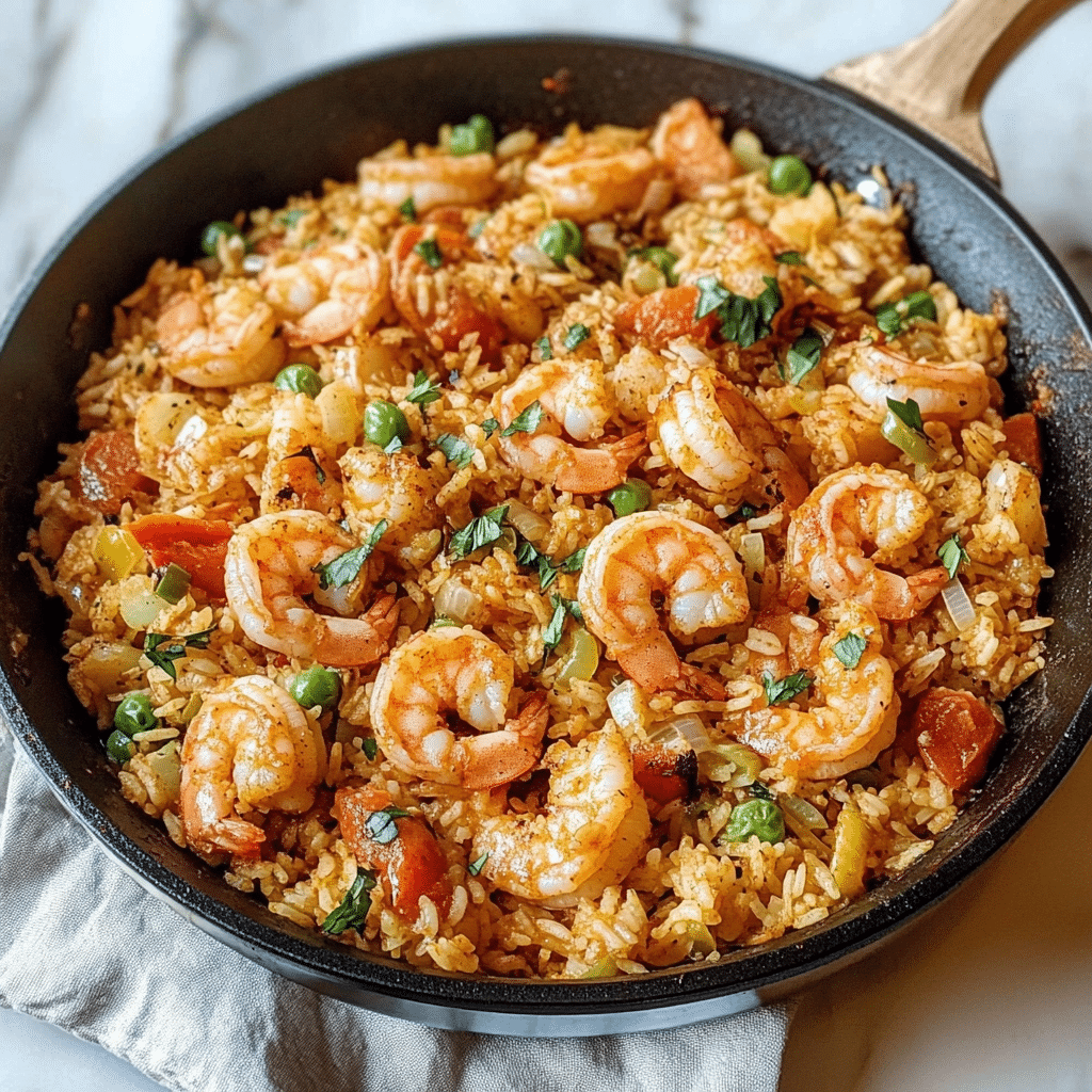 Cajun-Spiced Shrimp and Rice Skillet