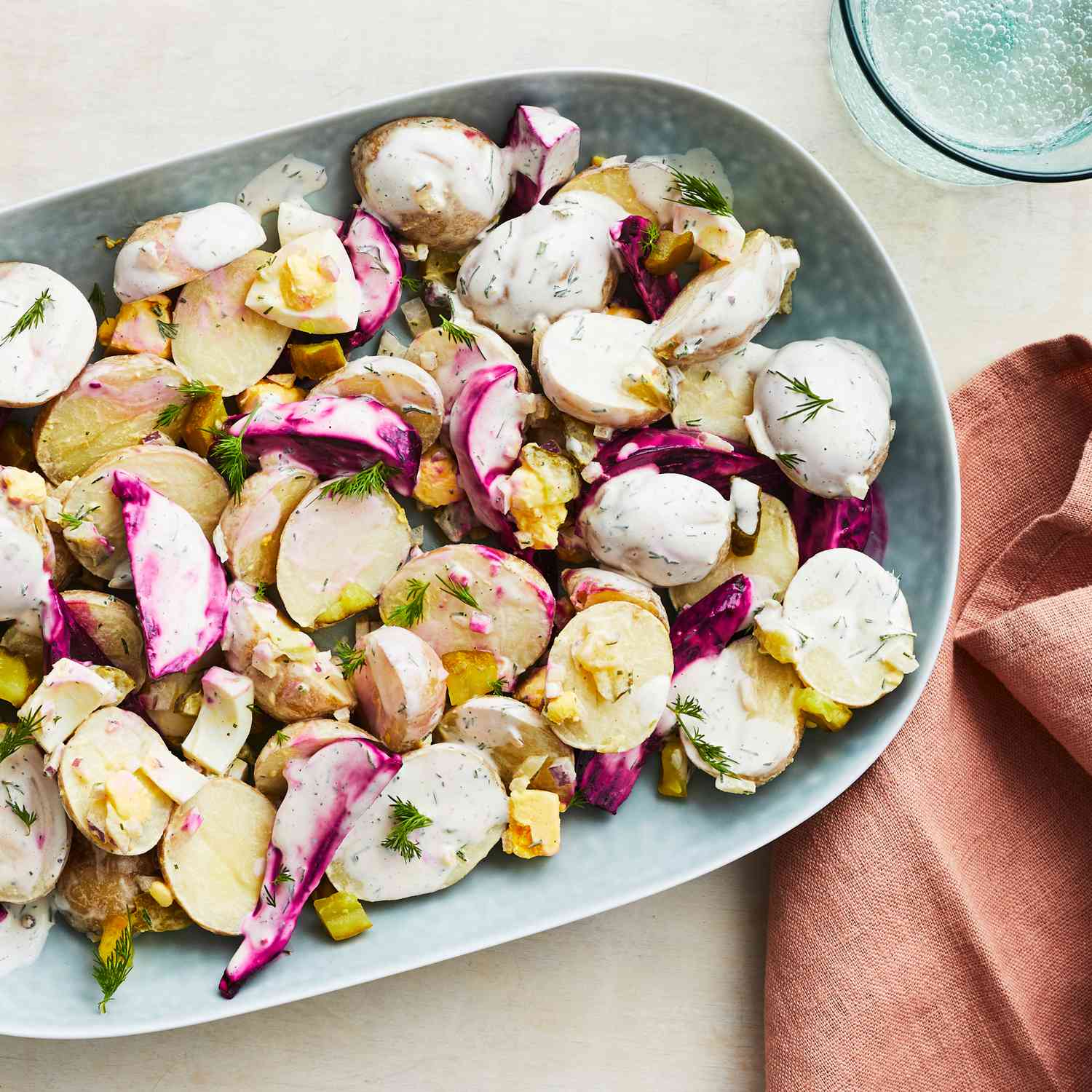 Rustic Beet and Potato Salad with Mustard Vinaigrette