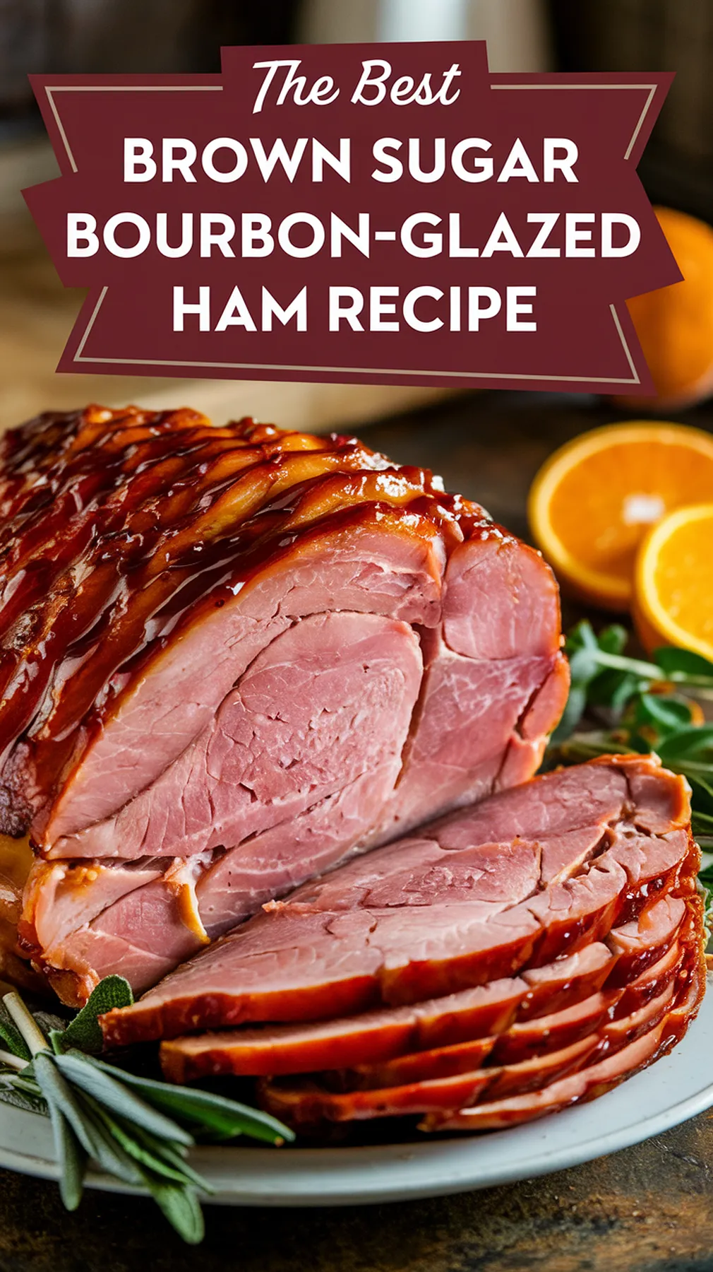 Bourbon-Glazed Ham with Brown Sugar Mustard Glaze