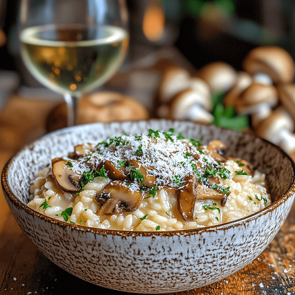 Italian Herb-Infused Mushroom Risotto