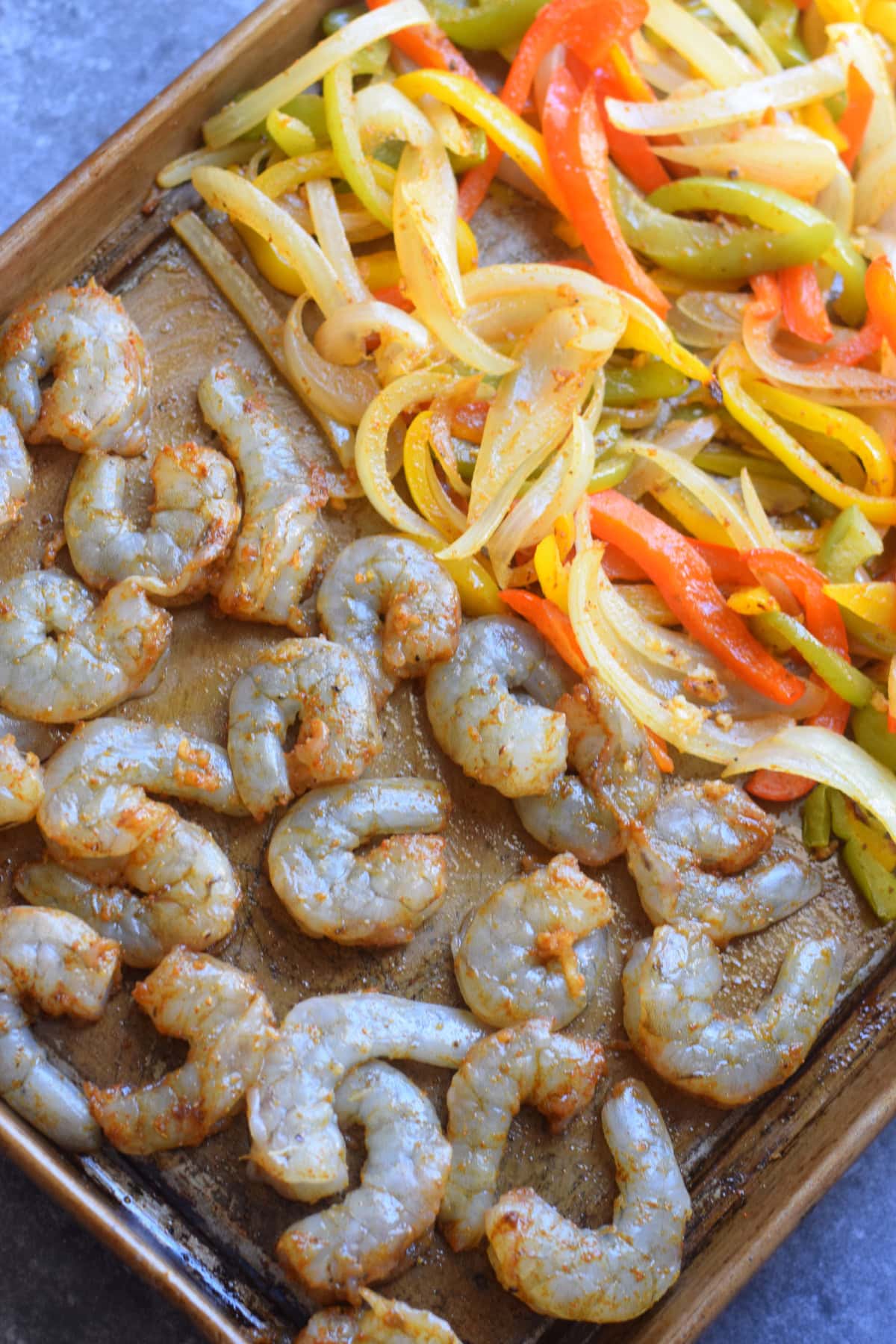 Sheet Pan Cajun-Spiced Shrimp with Bell Peppers