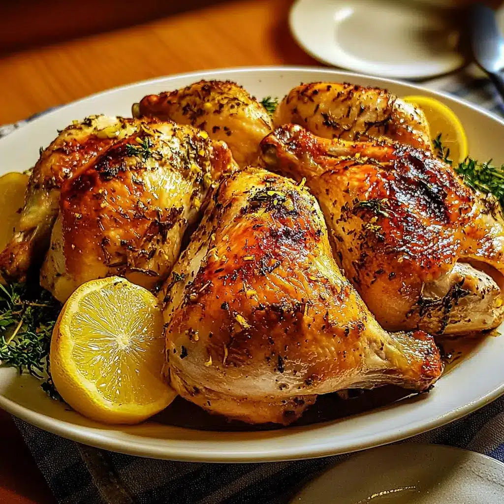 Roasted Lemon-Garlic Chicken with Fresh Thyme