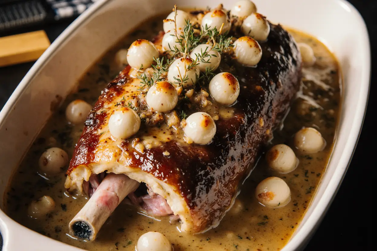 Slow-Roasted Lamb Shoulder with Peri-Spiced Herb Rub