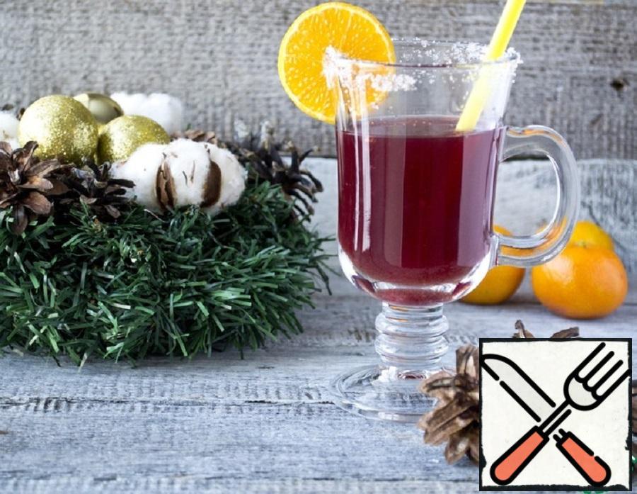 Spiced Pomegranate and Orange Mulled Wine
