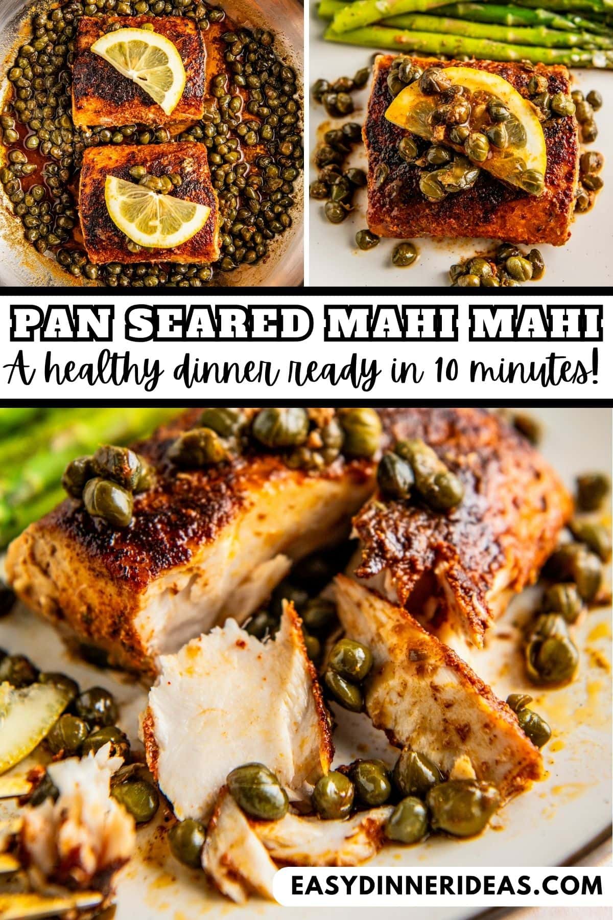 Pan-Seared Mahi Mahi with Coconut-Lime Sauce and Tiki Spices