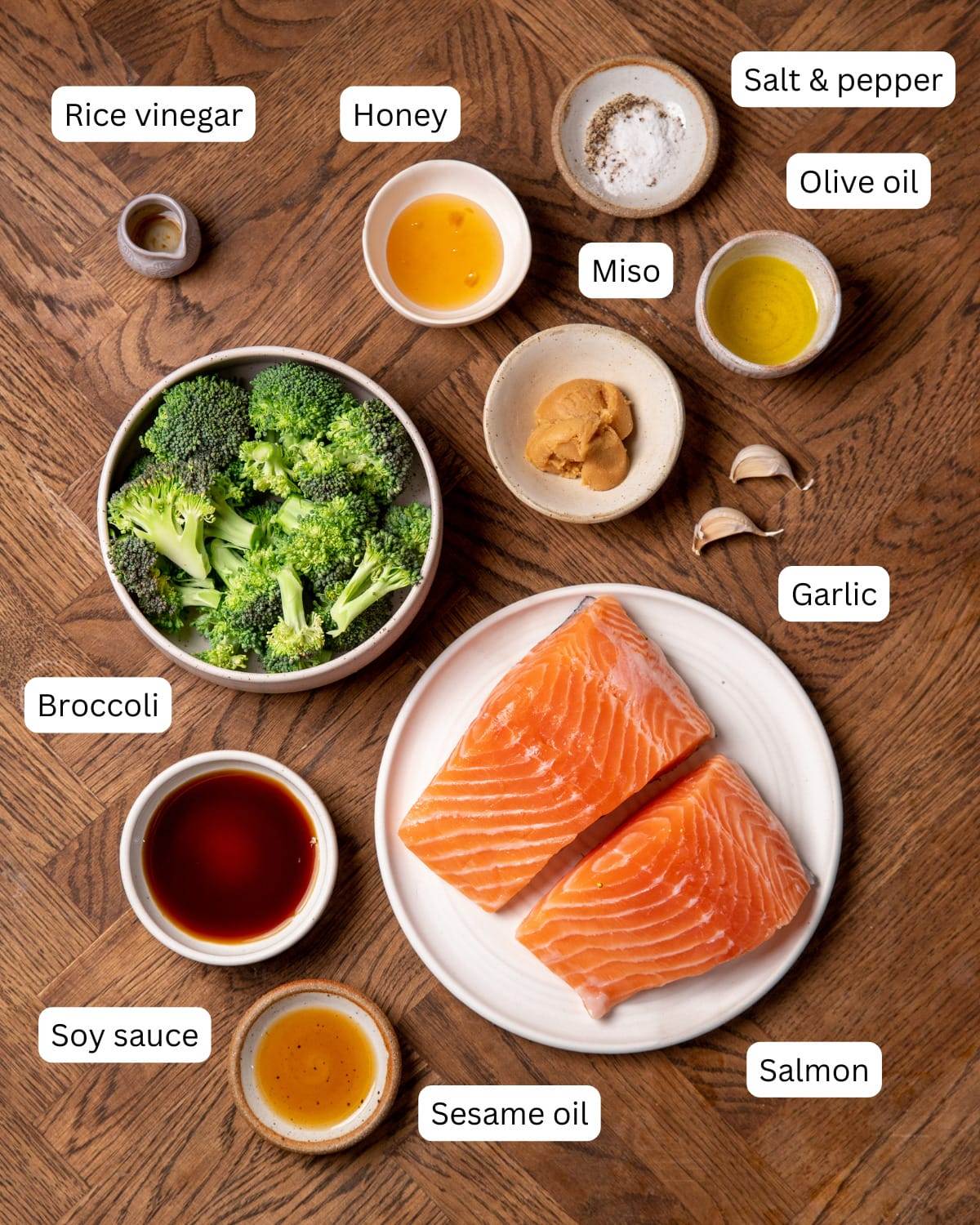 Sheet Pan Miso-Glazed Salmon with Roasted Broccoli