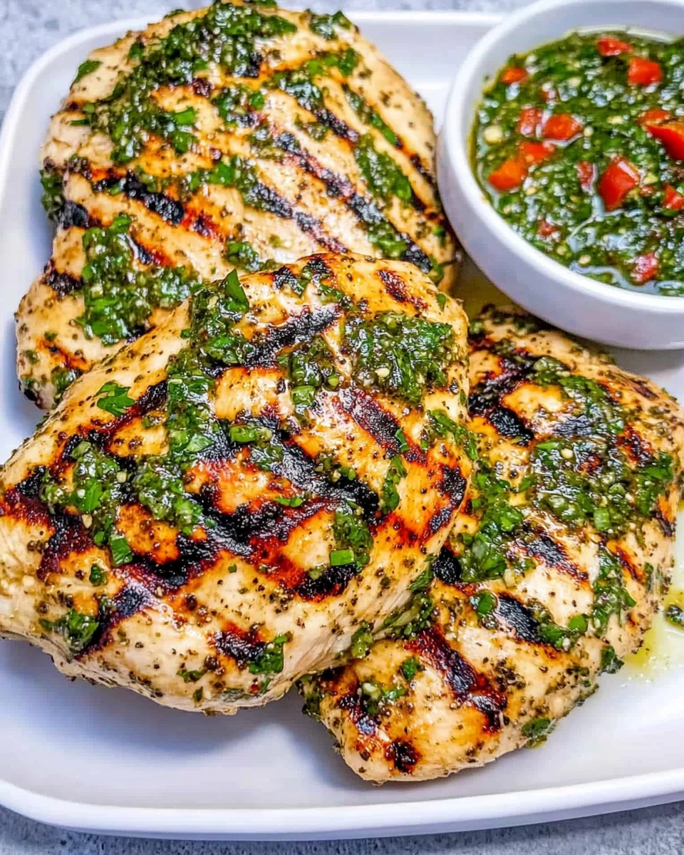 Lemon-Grilled Chicken with Summer Herb Chimichurri