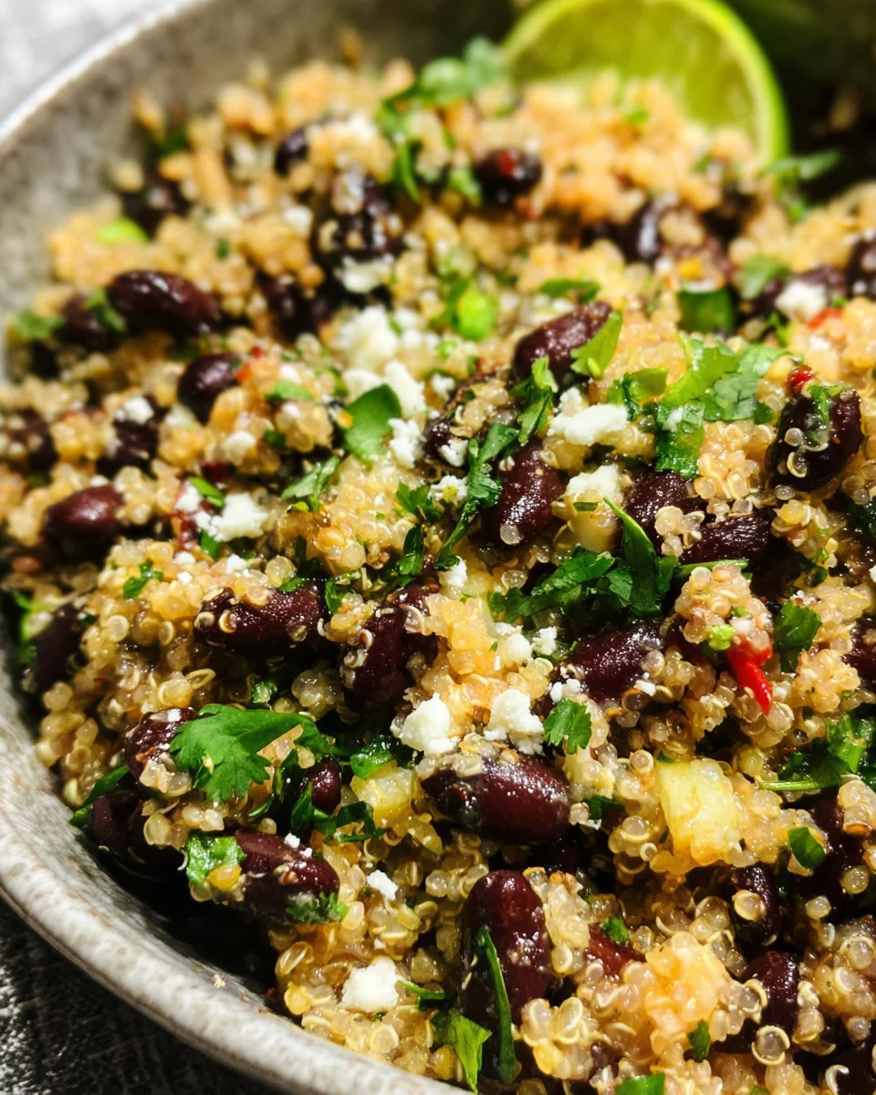 Weekly Spiced Black Bean and Quinoa Salad