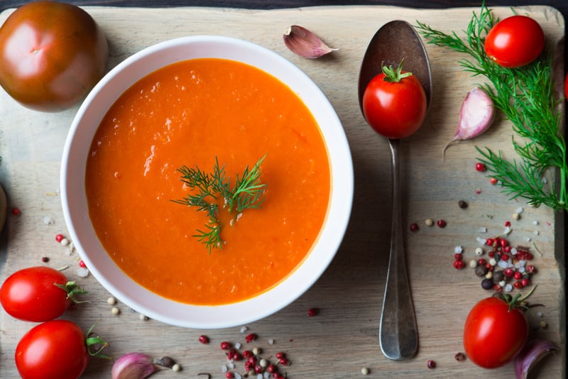 Linguistic-Inspired Spanish Tomato and Garlic Soup
