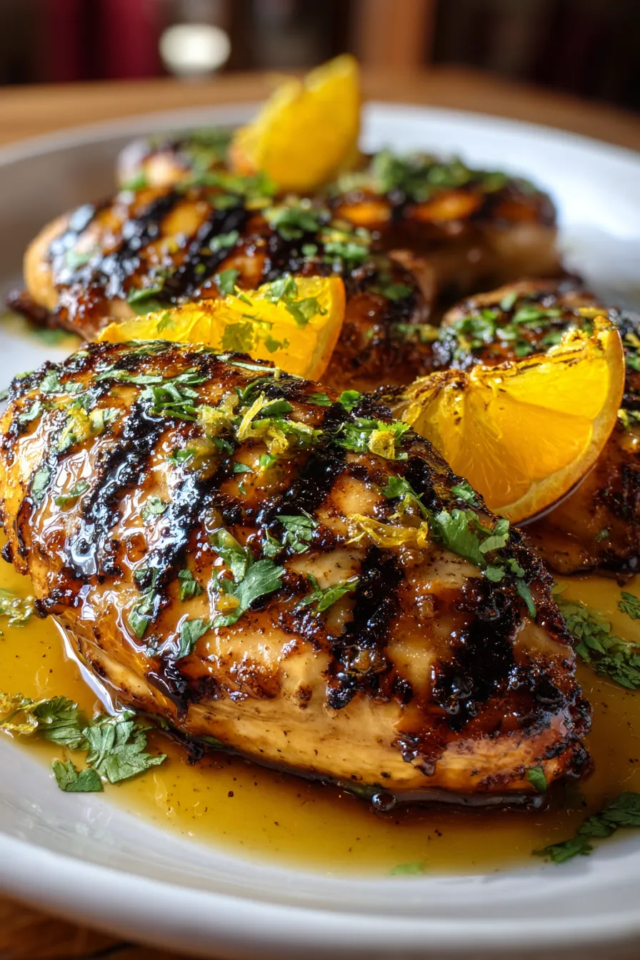 Citrus-Glazed Grilled Chicken with Sofrito