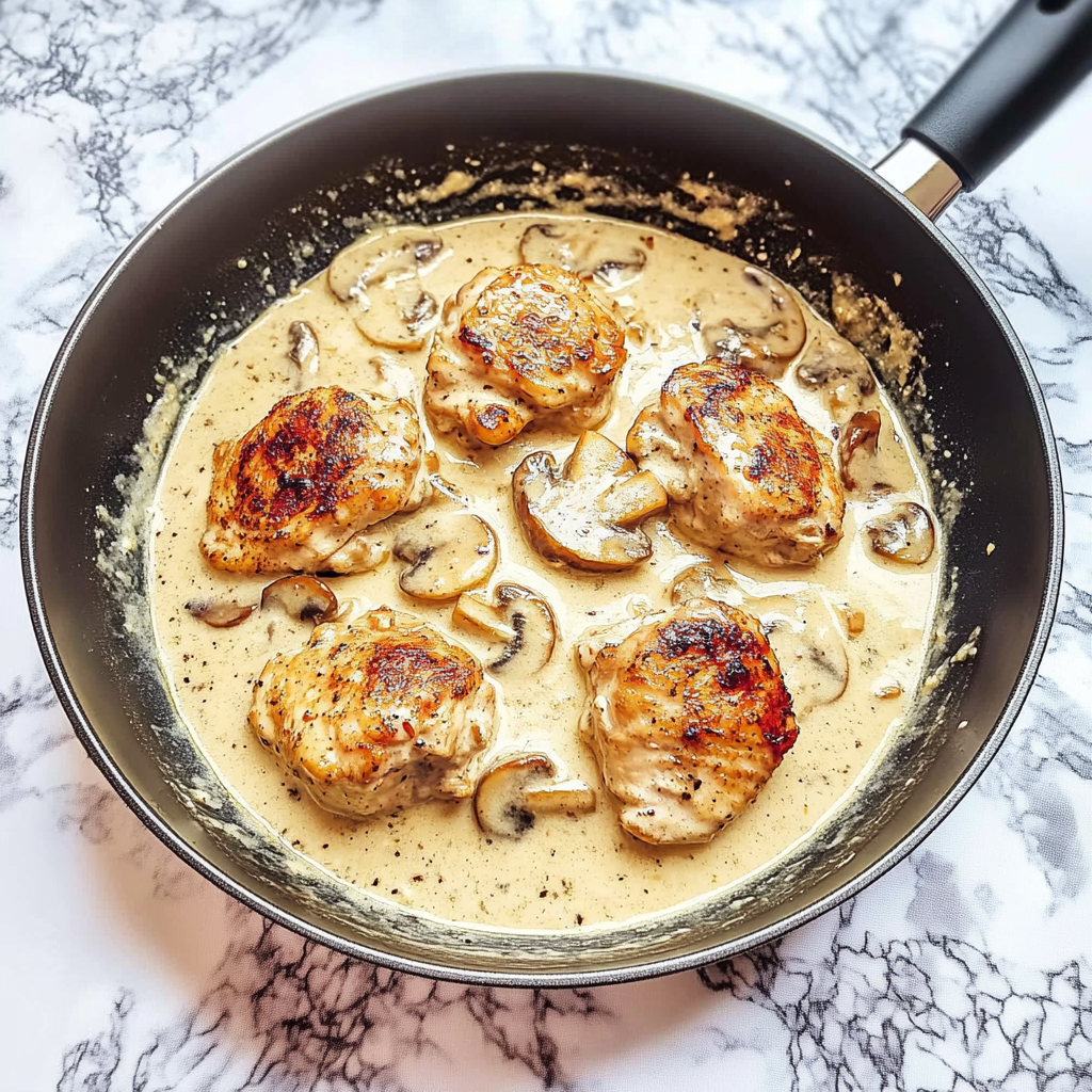 Pan-Seared Chicken Thighs with Creamy Avocado Keto Sauce