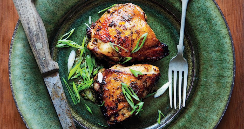 General Herb and Citrus Marinated Grilled Chicken Thighs
