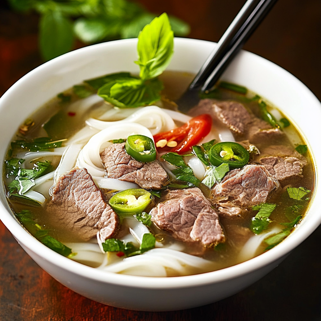 Vietnamese Instant Pho-Inspired Beef Soup
