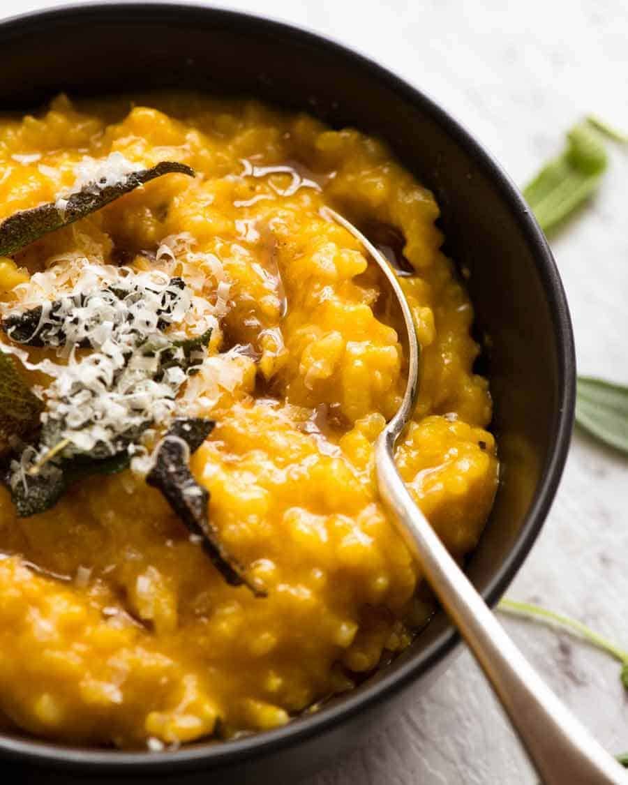 One-Pot Creamy Pumpkin Sage Risotto