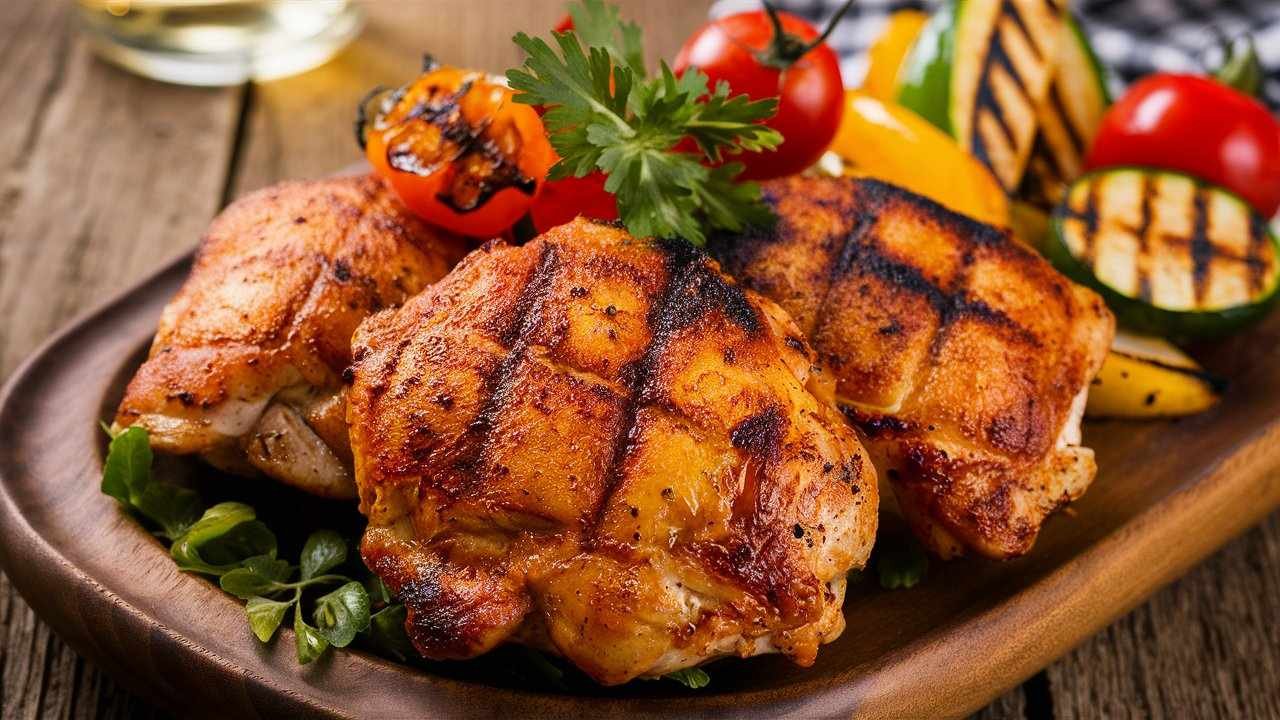 Charcoal-Grilled Cajun-Spiced Chicken Thighs