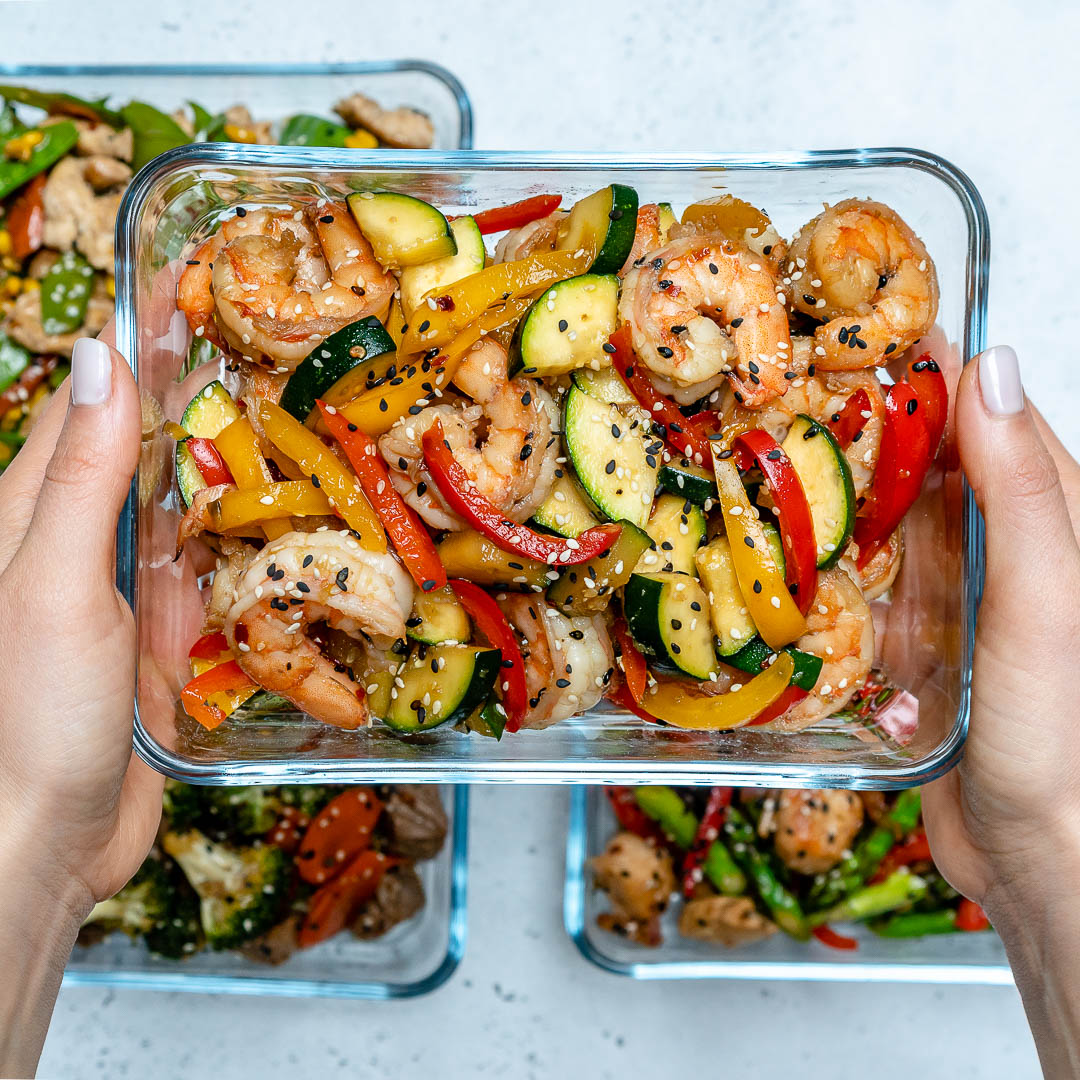 Sautéed Shrimp and Vegetable Stir-Fry with Ginger and Garlic