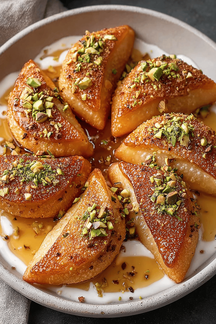Ethiopian Atayef-Inspired Spiced Honey Dessert Pancakes