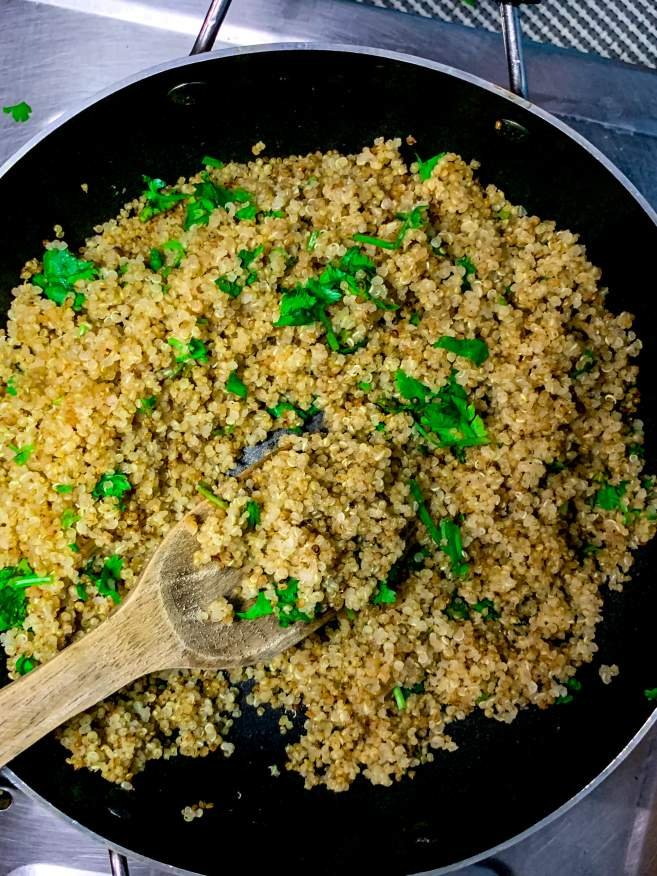 Cilantro-Lime Quinoa with Roasted Vegetables