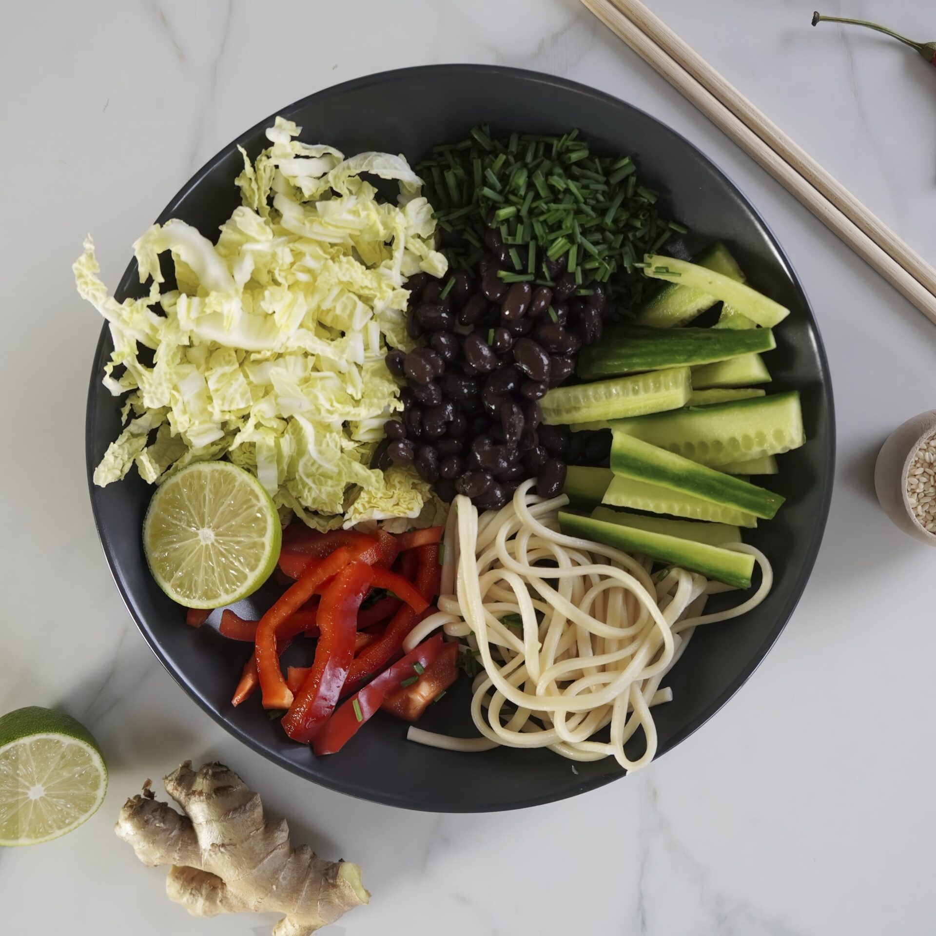 Spiced Korean-Inspired Cold Noodle Salad