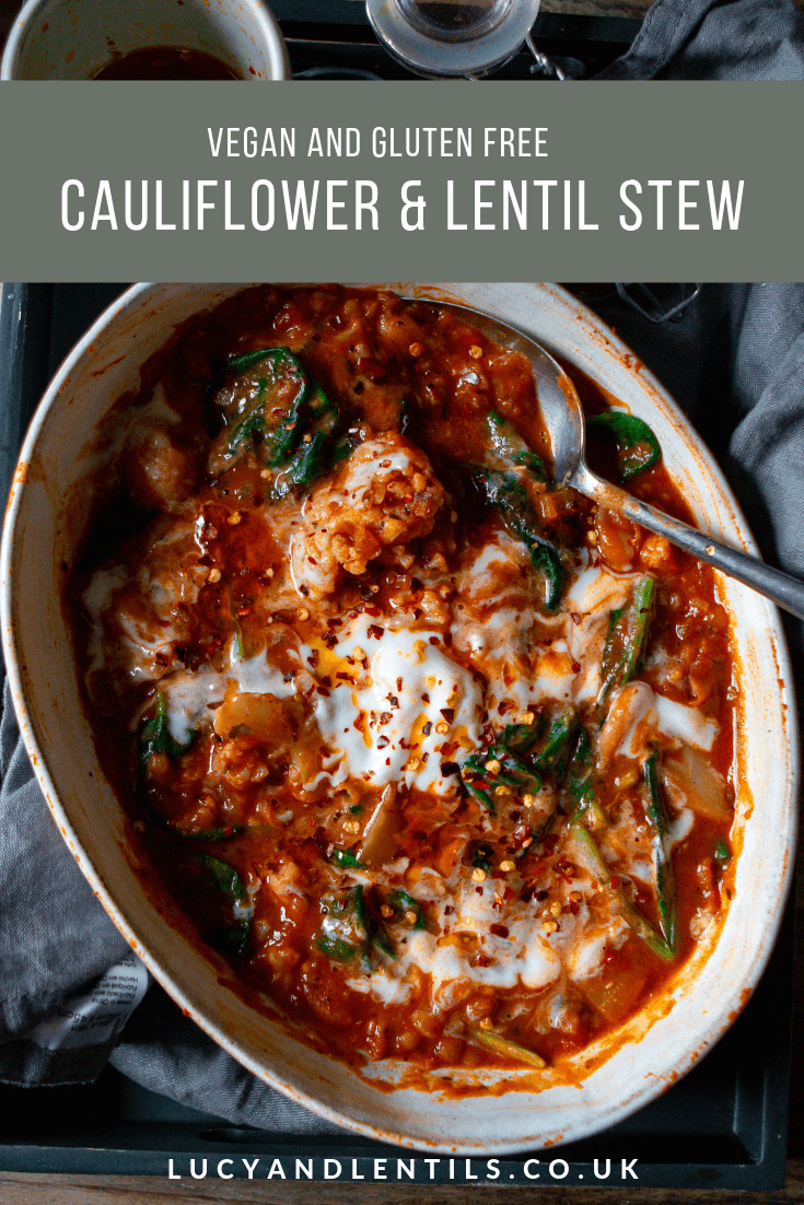 Spiced Lentil and Cauliflower Stew with Turmeric and Cumin
