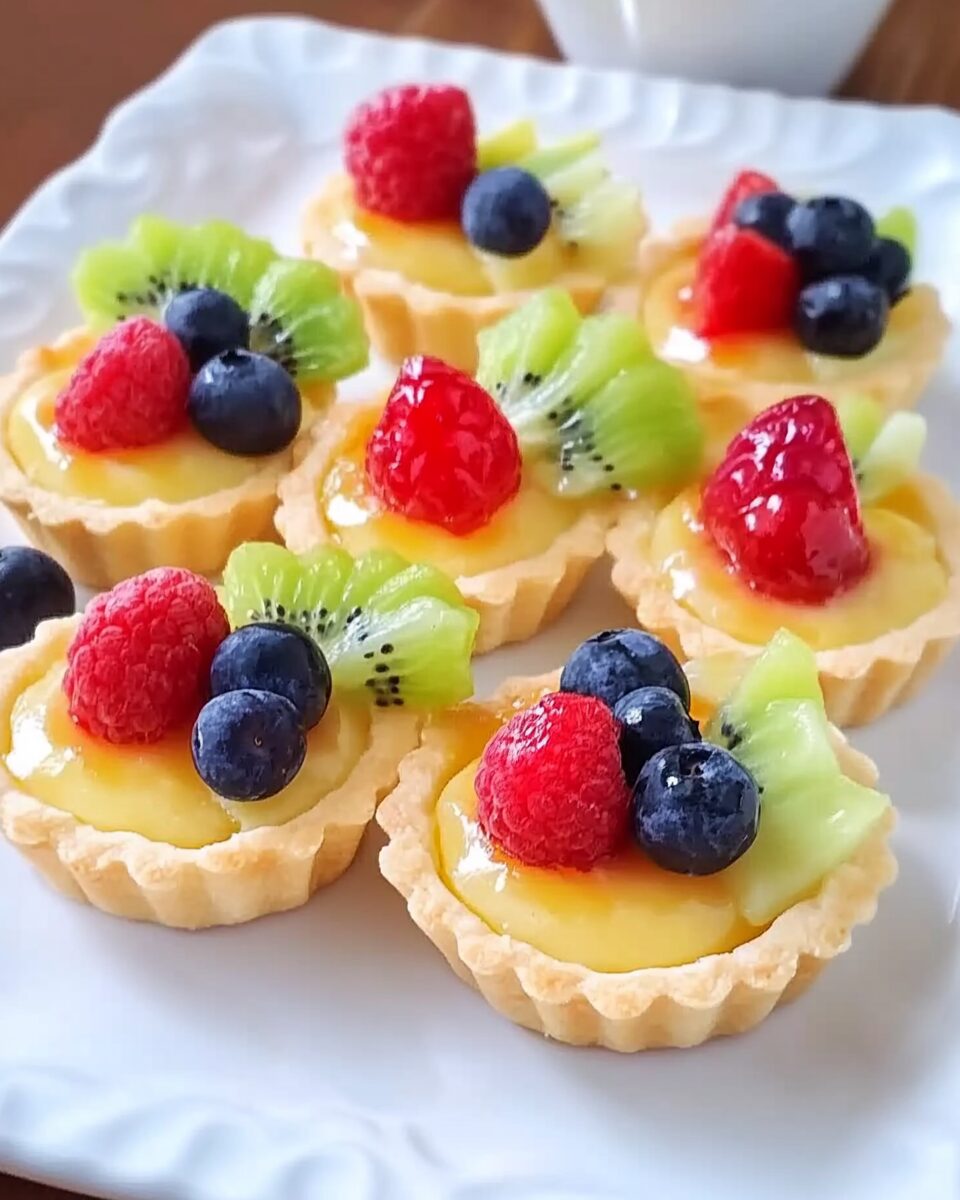 Fun-Size Fruit Tartlets with Citrus Glaze