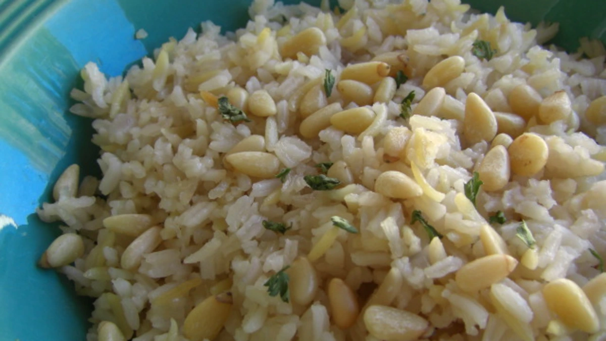 Tigris-Euphrates Herb Rice Pilaf with Toasted Pine Nuts