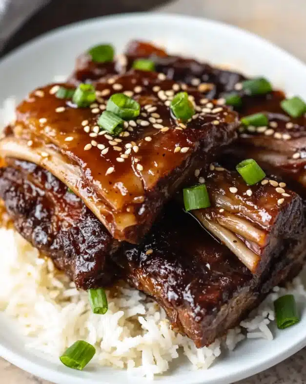 Slow Cooker Korean-Style Beef Short Ribs with Gochujang Sauce