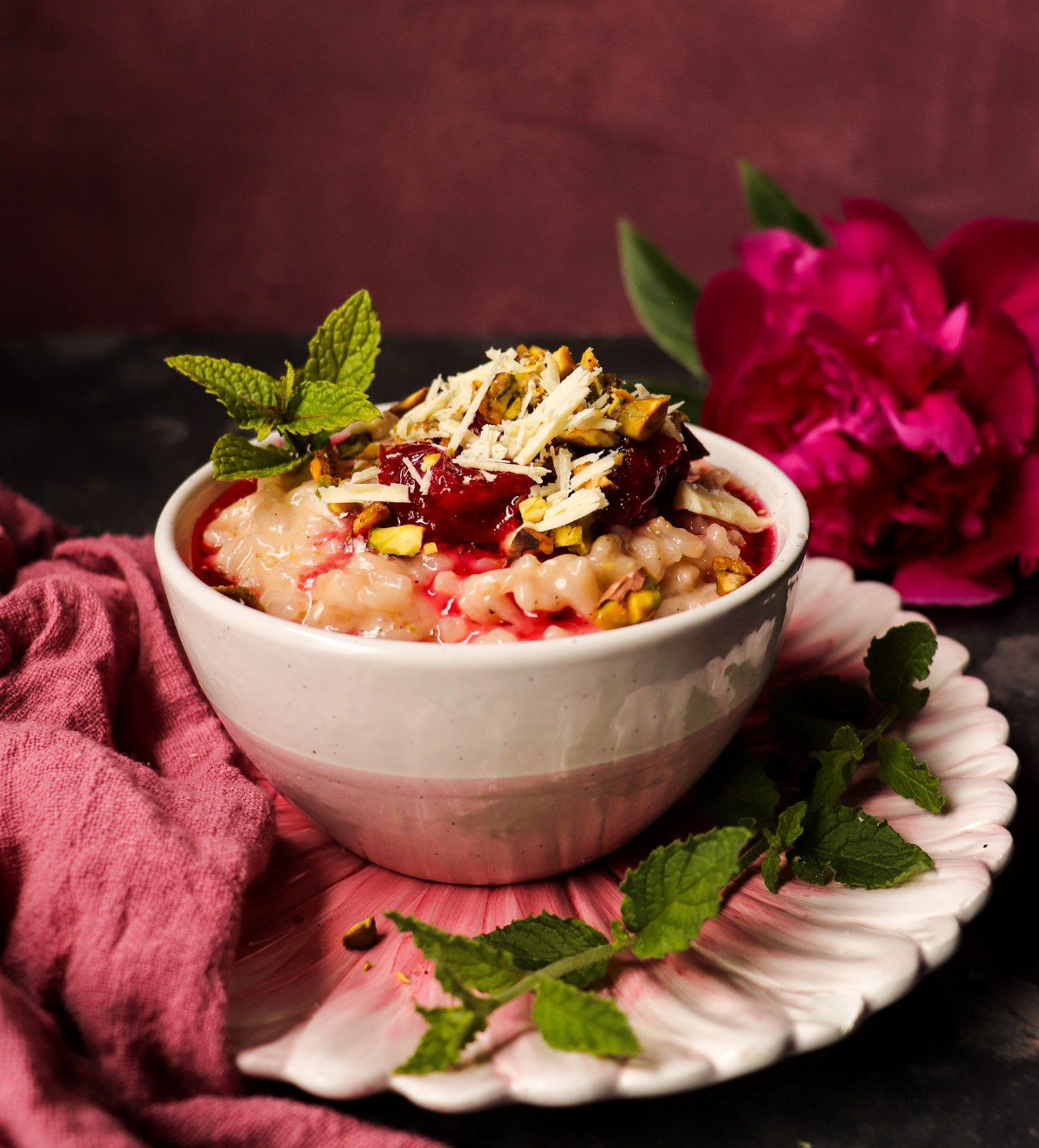 Lavender Honey Risotto with Edible Flowers