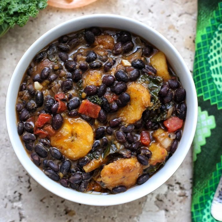 One-Pot Caribbean Sweet Plantain and Black Bean Stew