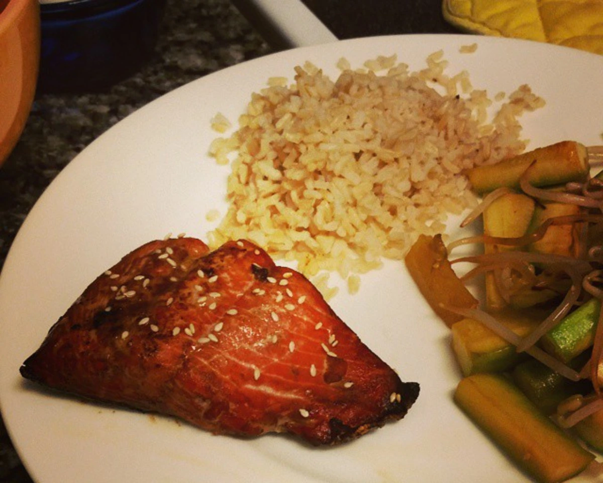 Nigiri-Style Seared Salmon with Wasabi Soy Drizzle