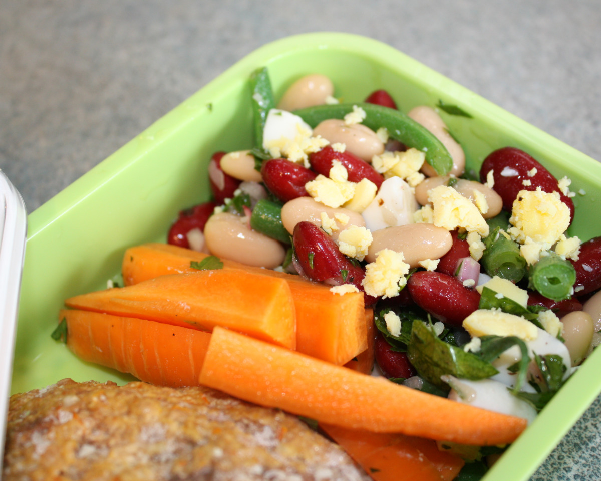 Diverse Heritage Bean Salad with Citrus Vinaigrette