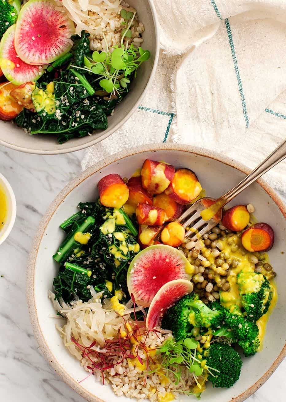 Turmeric-Kale Power Bowl with Lemon