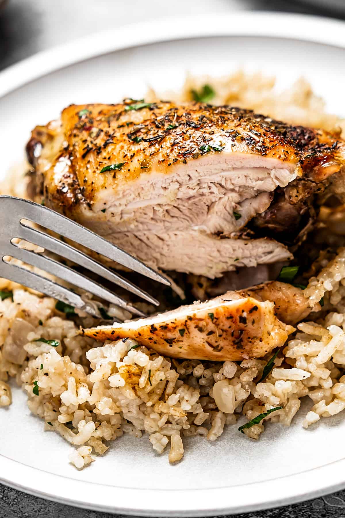 Sautéed Garlic Butter Chicken with Herb-Infused Rice