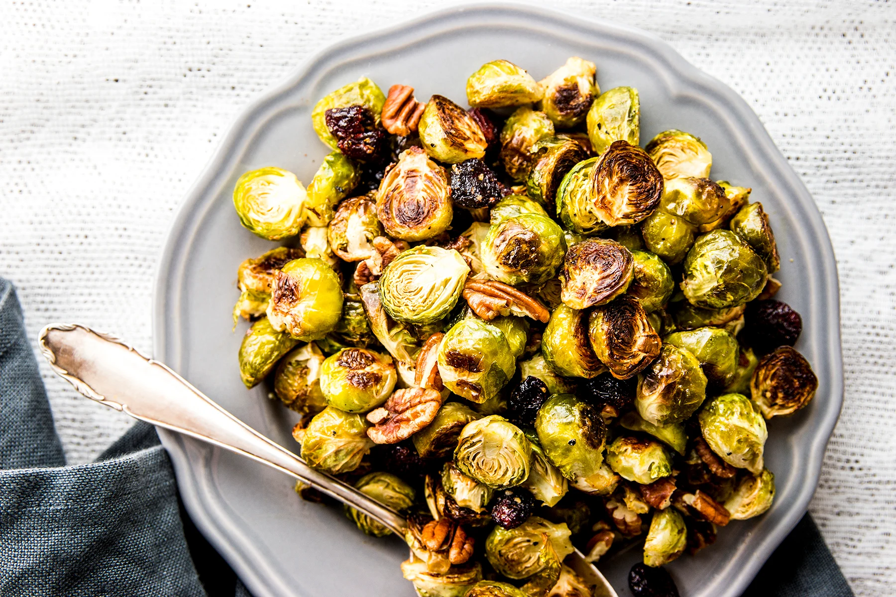 Cranberry and Pecan Brussels Sprouts Sauté