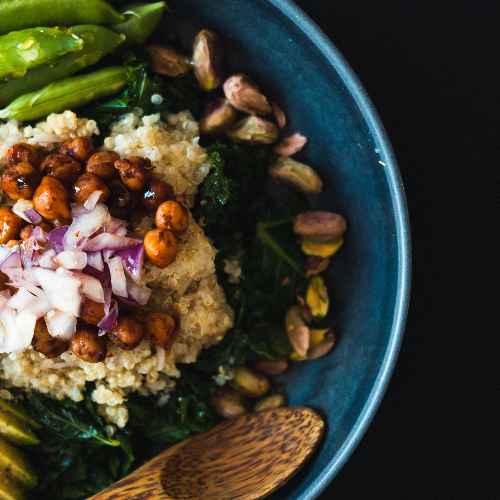 Diverse Roots Spiced Chickpea and Quinoa Bowl