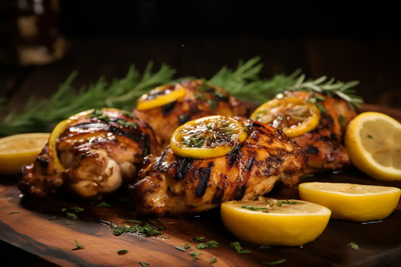 Crispy Keto Herb Chicken Thighs with Lemon Butter